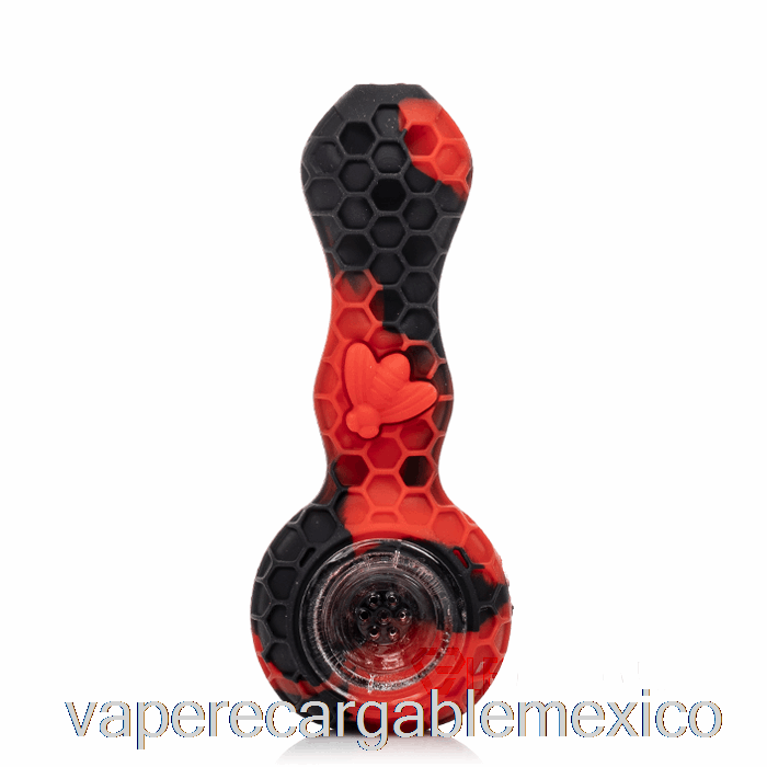 Vape Recargable Stratus Bee Cuchara De Silicona Carmesí (negro / Rojo)